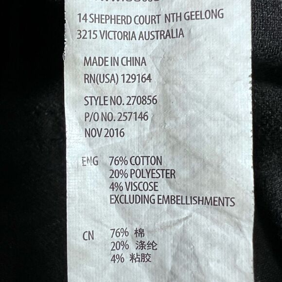 Cotton On denim jean mini skirt black size 10 - Picture 10 of 10